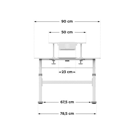 Mark Adler Study 3.7 Grey 90 cm adjustable children's desk - image 17