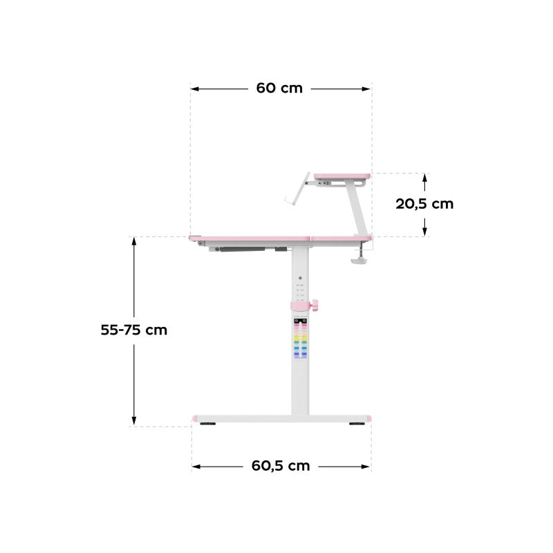Mark Adler Study 3.7 Pink 90 cm adjustable children's desk - image 5