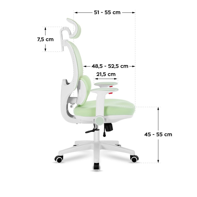 Mark Adler Junior 6.3 Green ergonomic children's chair - image 9