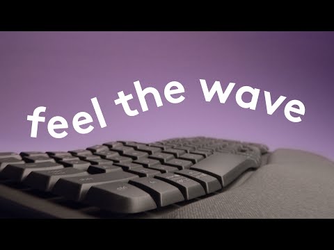 Wireless Ergonomic Keyboard Logitech Wave Keys