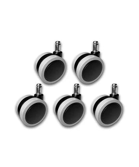 ERGOVISION Premium Rubber Caster Wheels Set 65/11mm