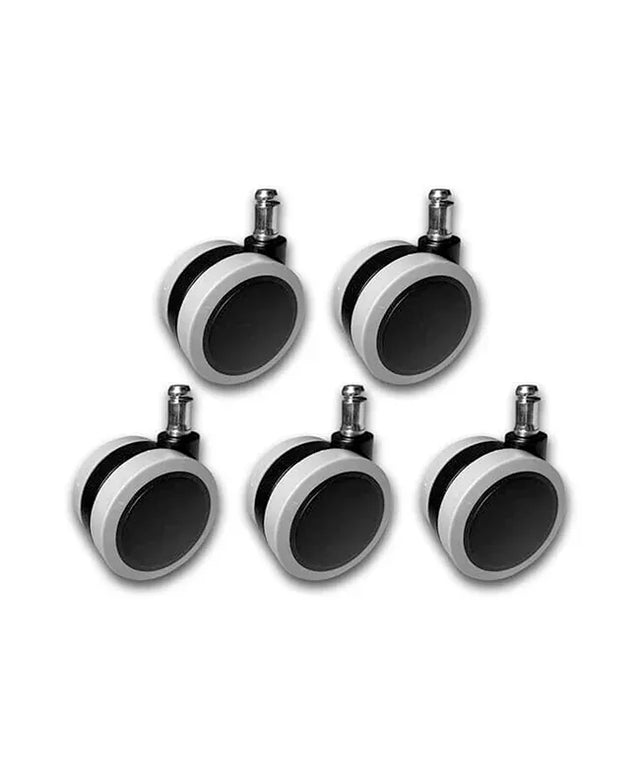 ERGOVISION Premium Rubber Caster Wheels Set 65/11mm