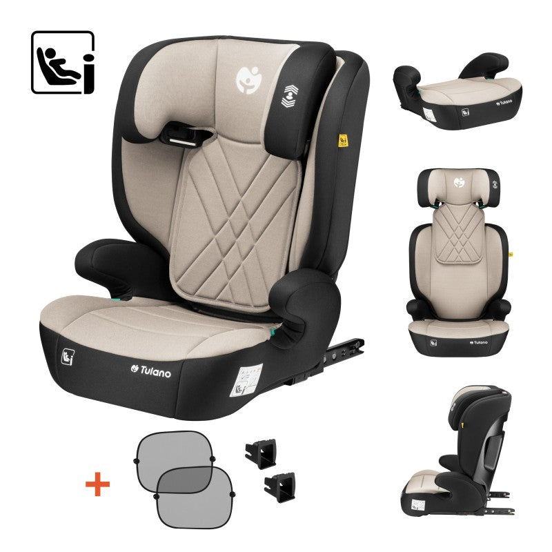 Tulano Baby car seat 2-in-1 100 -150 cm Joy 45 Beige I-Size - image 5