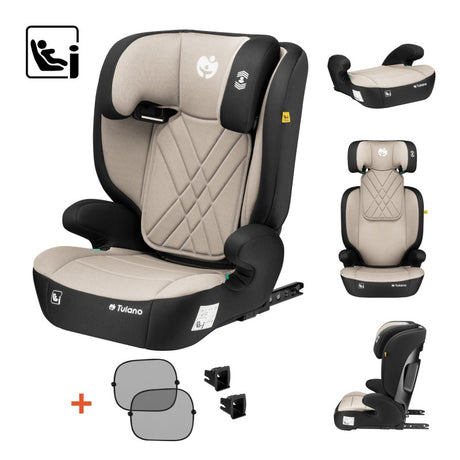 Tulano Baby car seat 2-in-1 100 -150 cm Joy 45 Beige I-Size - image 5