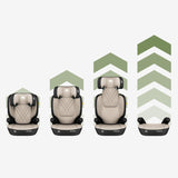 Tulano Baby car seat 2-in-1 100 -150 cm Joy 45 Beige I-Size - image 10