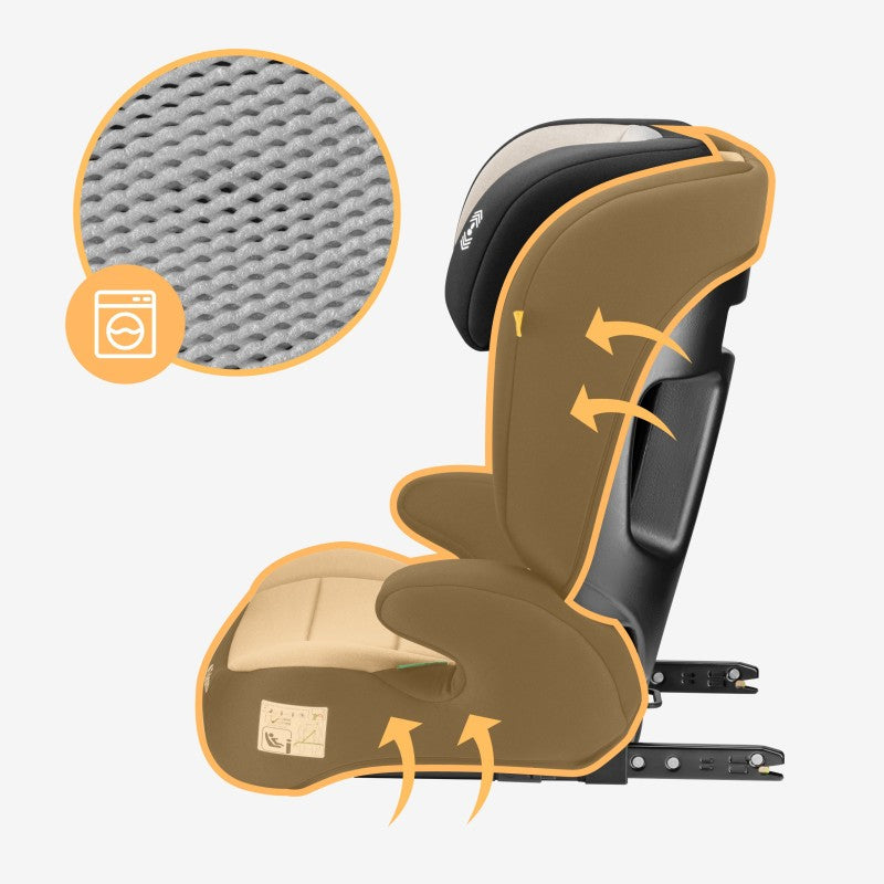 Tulano Baby car seat 2-in-1 100 -150 cm Joy 45 Beige I-Size - image 14