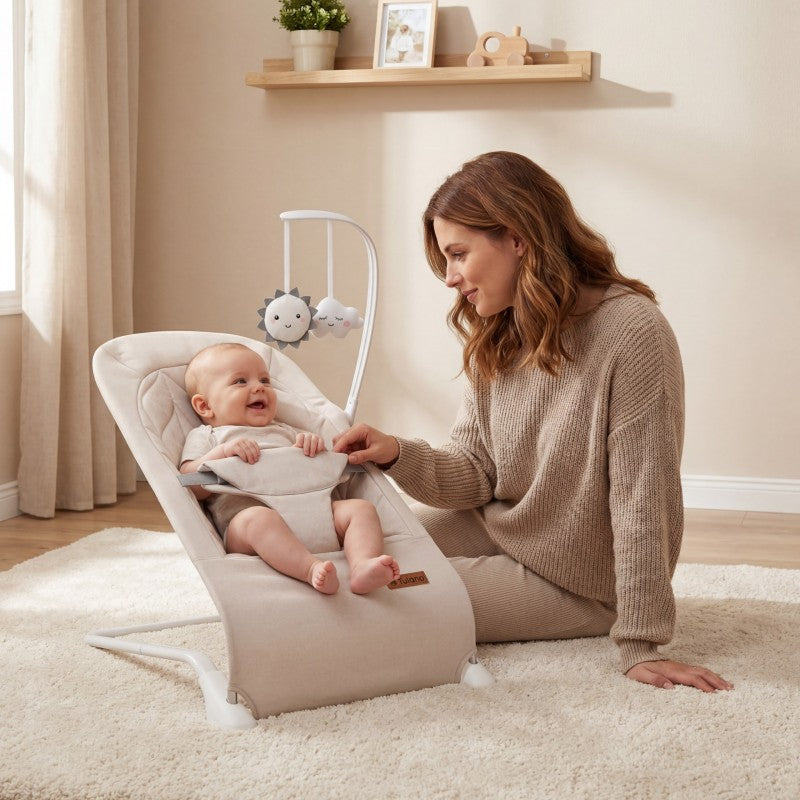 Tulano Baby rocking chair Moon 10 Beige - image 11
