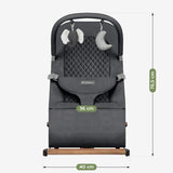 Tulano Moon 30 Graphite Baby Bouncer Rocker - image 5