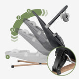 Tulano Moon 30 Graphite Baby Bouncer Rocker - image 6