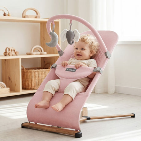 Tulano Moon 30 Pink Baby Bouncer Rocker - image 11